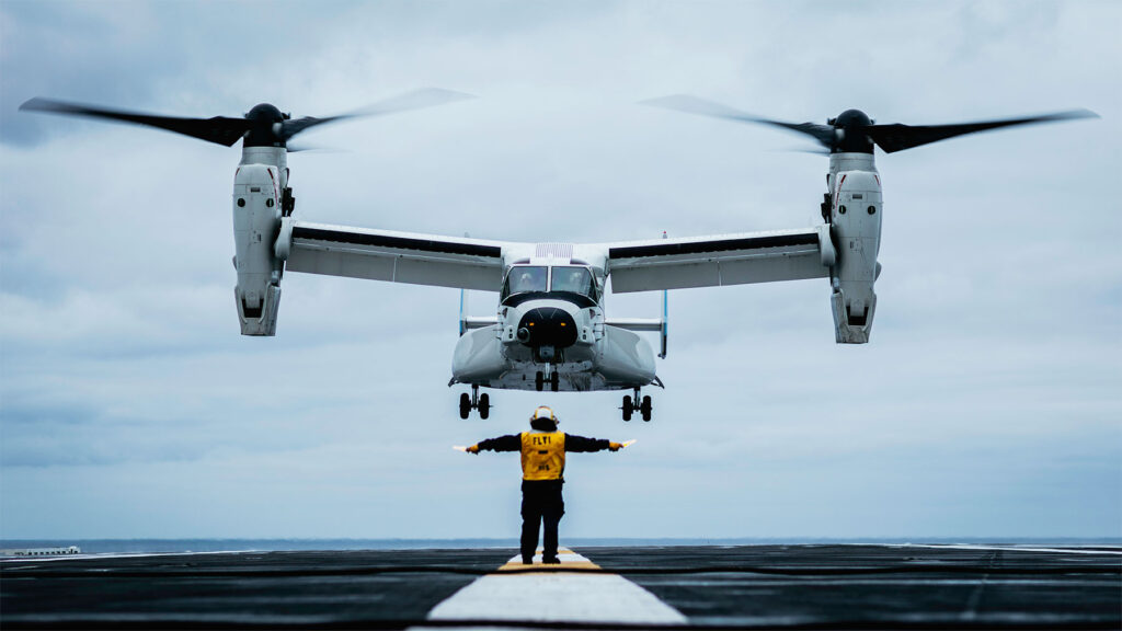 US Navy CMV-22B Osprey Tiltrotor