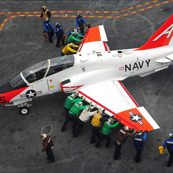 McDonnell-Douglas (now Boeing) T-45C Goshawk training jet