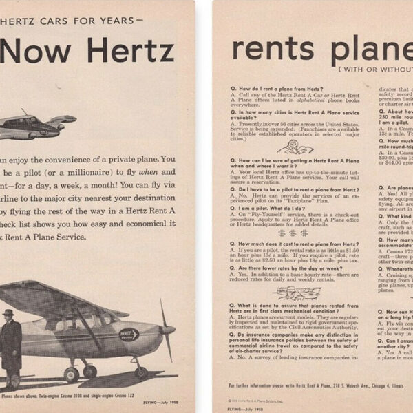 Rent-a-Plane: The Hertz Experiment That Vanished Into Thin Air