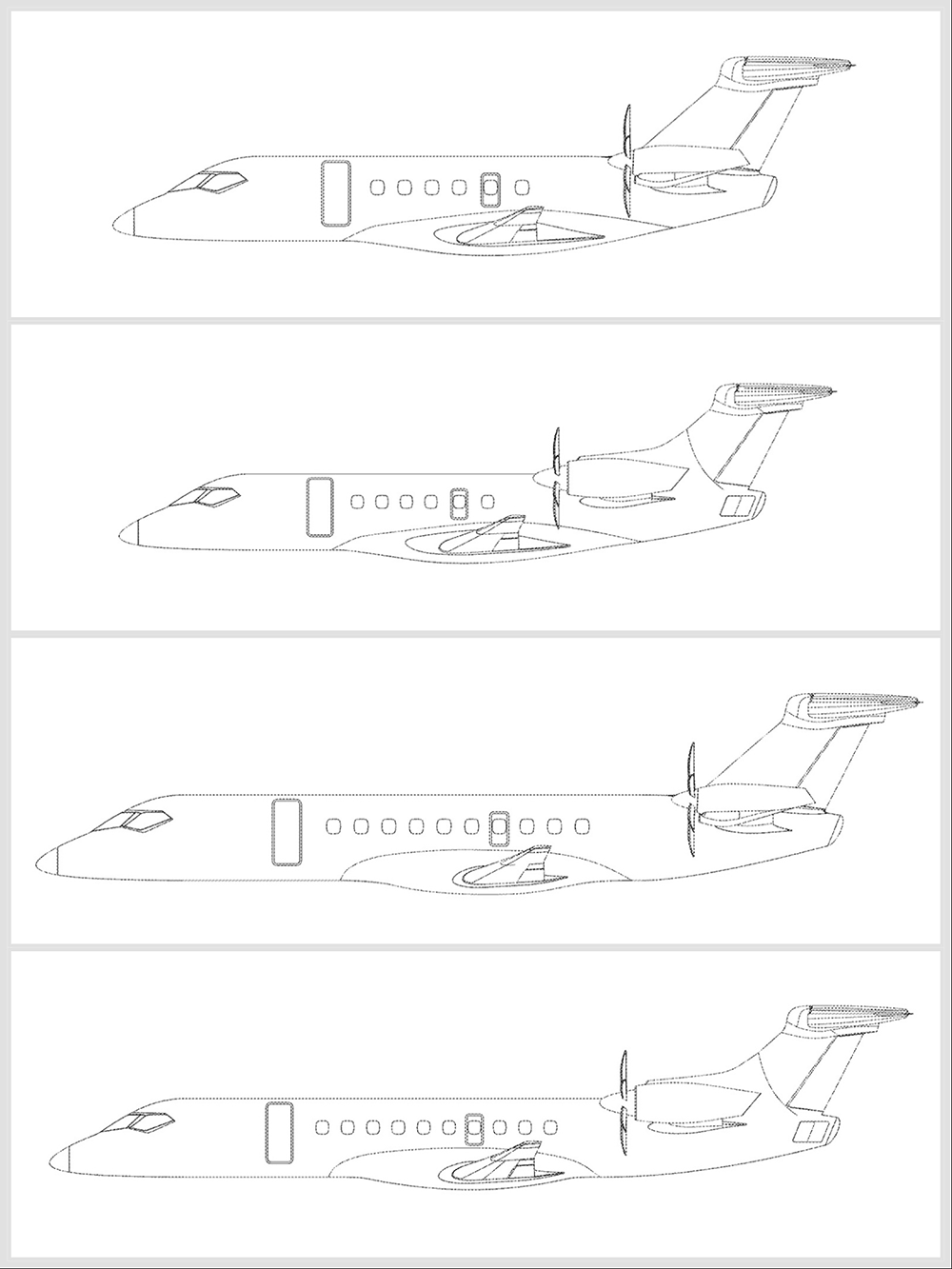 Embraer Energia Side View Comparison