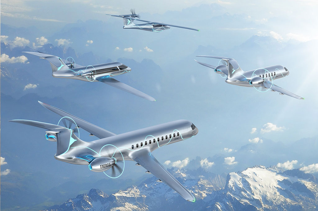 Embraer Energia in flight